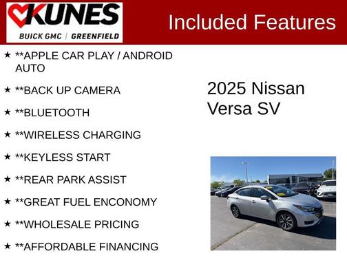 Brilliant Silver Metallic 2025 Nissan Versa 1.6 SV