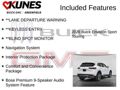 Summit White 2026 Buick Envision Sport Touring AWD