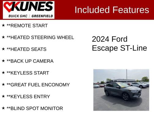 Gray Metallic 2024 Ford Escape ST-Line