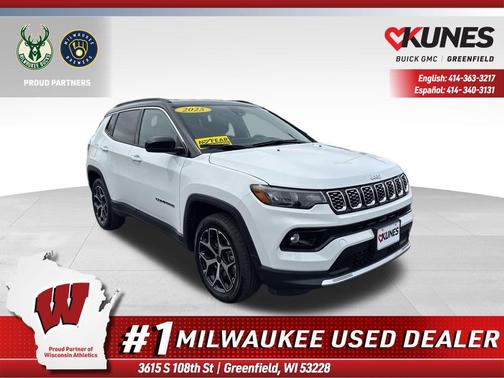 Bright White Clearcoat 2025 Jeep Compass Limited