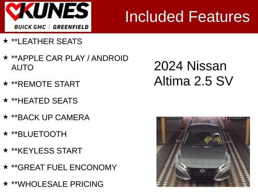 Gun Metallic 2024 Nissan Altima 2.5 SV