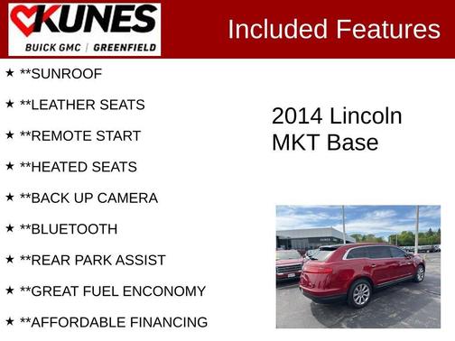 Ruby Red Metallic 2014 Lincoln MKT Base