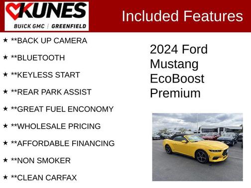 Yellow Splash Metallic Tri-coat 2024 Ford Mustang EcoBoost Premium
