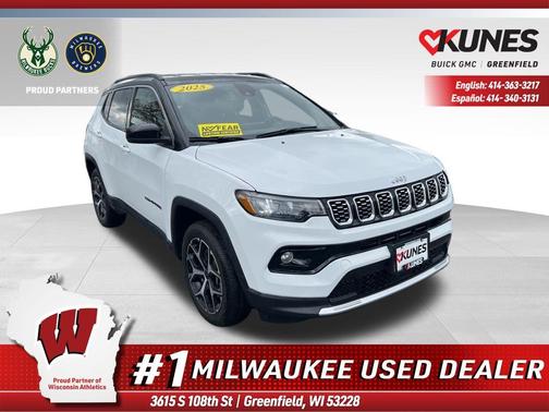 Bright White Clearcoat 2025 Jeep Compass Limited
