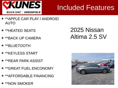 2025 Nissan Altima 2.5 SV