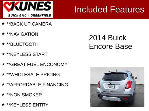 Quicksilver Metallic 2014 Buick Encore Base