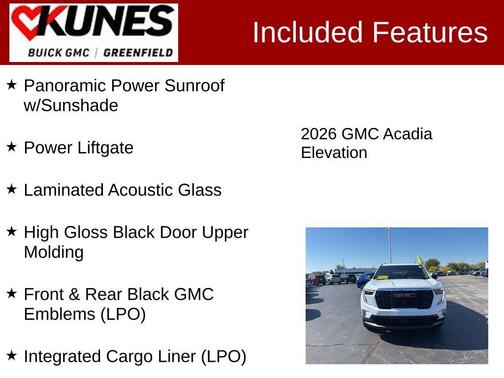 2026 GMC Acadia AWD Elevation