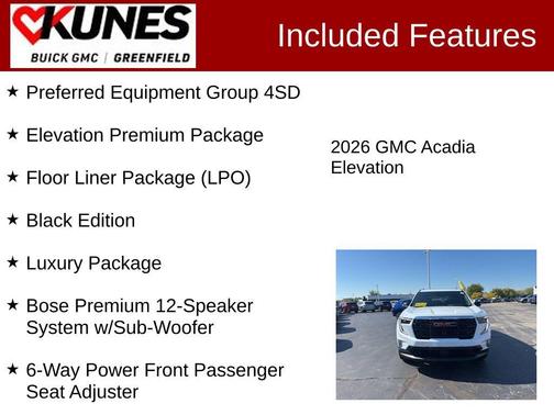2026 GMC Acadia AWD Elevation