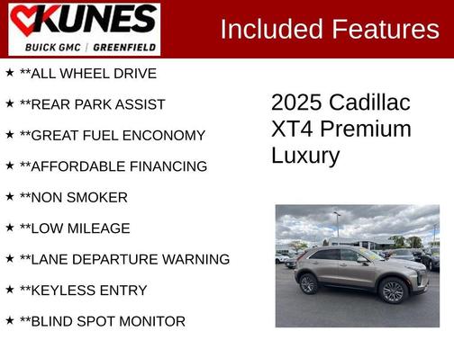 Latte Metallic 2025 Cadillac XT4 Premium Luxury