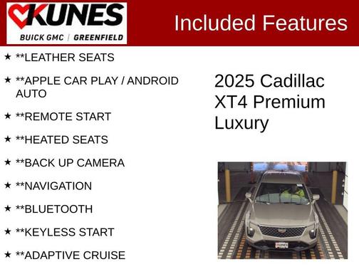 Latte Metallic 2025 Cadillac XT4 Premium Luxury