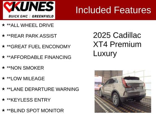 Latte Metallic 2025 Cadillac XT4 Premium Luxury