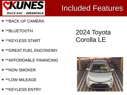 Classic Silver Metallic 2024 Toyota Corolla LE