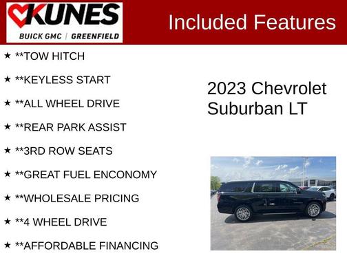 Black 2023 Chevrolet Suburban LT