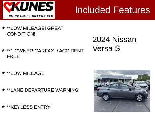 Gun Metallic 2024 Nissan Versa 1.6 S