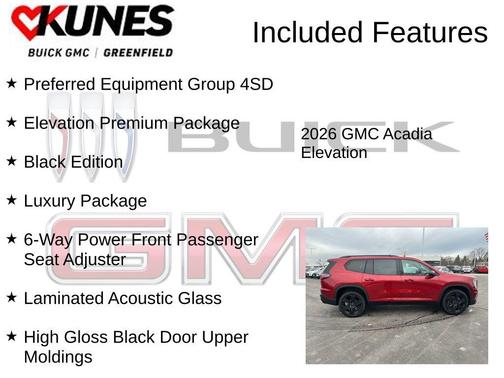 2026 GMC Acadia Elevation AWD