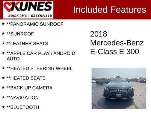 2018 Mercedes-Benz E-Class 4MATIC