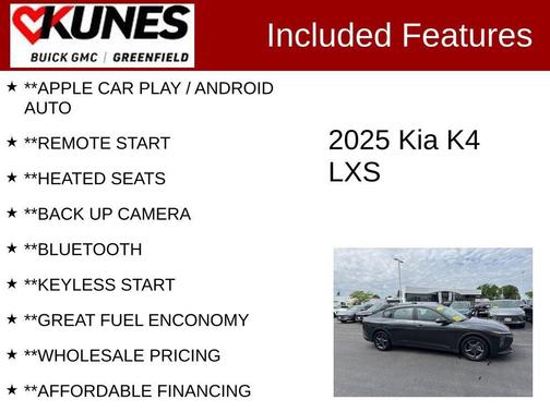 Interstellar Gray 2025 Kia K4 LXS