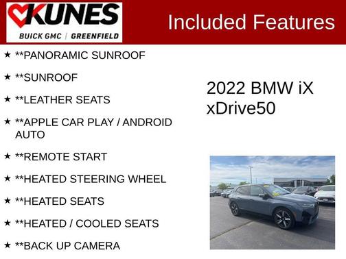 Storm Bay Metallic 2022 BMW iX xDrive50