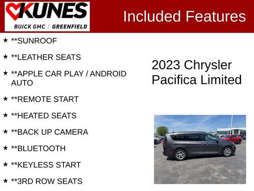 Granite Crystal Metallic Clearcoat 2023 Chrysler Pacifica Limited