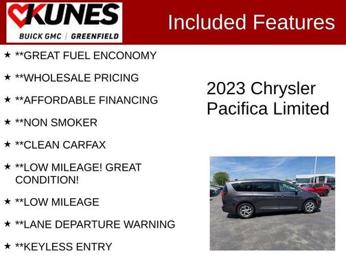 Granite Crystal Metallic Clearcoat 2023 Chrysler Pacifica Limited