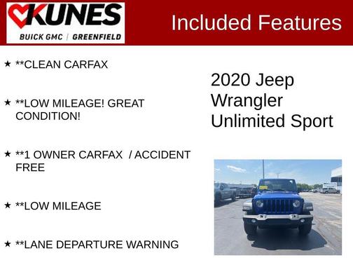 2020 Jeep Wrangler Unlimited Sport
