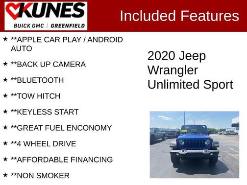 2020 Jeep Wrangler Unlimited Sport