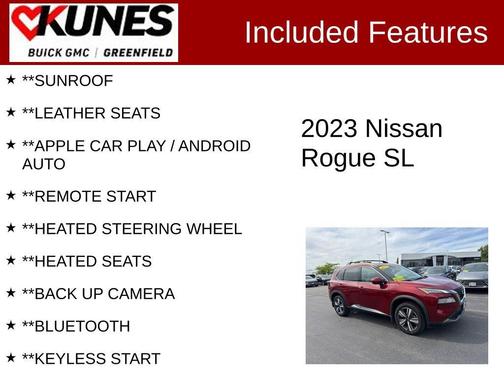 Scarlet 2023 Nissan Rogue SL