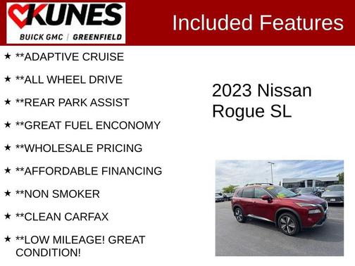 Scarlet 2023 Nissan Rogue SL