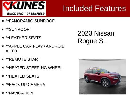 Scarlet 2023 Nissan Rogue SL