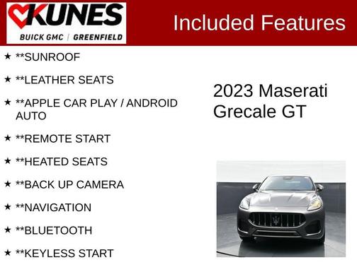 Gray 2023 Maserati Grecale GT