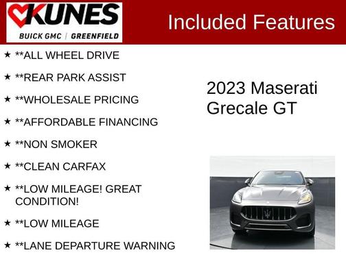 Gray 2023 Maserati Grecale GT