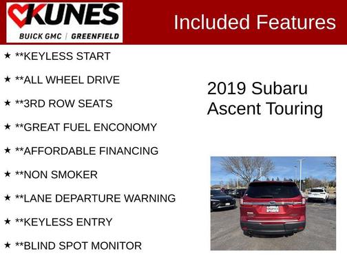 2019 Subaru Ascent Touring 7-Passenger