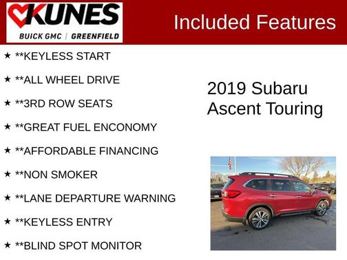 2019 Subaru Ascent Touring 7-Passenger