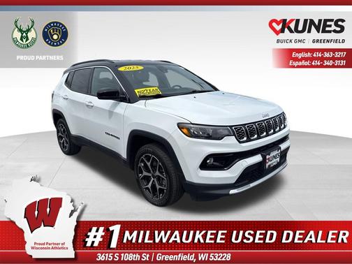 Bright White Clearcoat 2025 Jeep Compass Limited