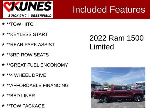 Red 2022 RAM 1500 Limited