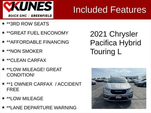 2021 Chrysler Pacifica Hybrid Touring L