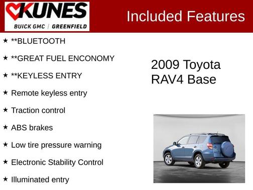 Black 2009 Toyota RAV4 Base