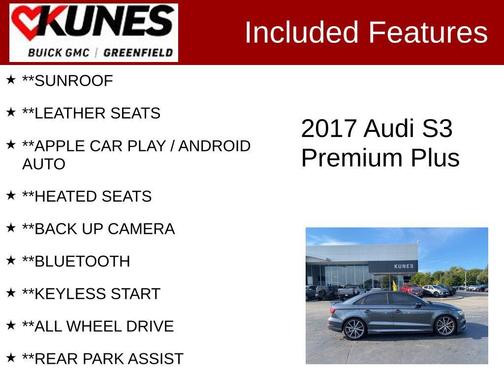 2017 Audi S3 2.0T Premium Plus