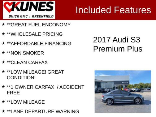 2017 Audi S3 2.0T Premium Plus