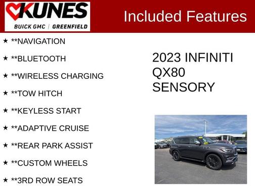 Anthracite Gray 2023 INFINITI QX80 SENSORY AWD