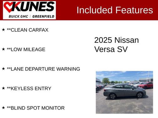 Gun Metallic 2025 Nissan Versa 1.6 SV