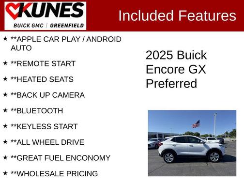 Summit White 2025 Buick Encore GX Preferred
