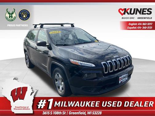 Brilliant Black Crystal Pearlcoat 2014 Jeep Cherokee Sport