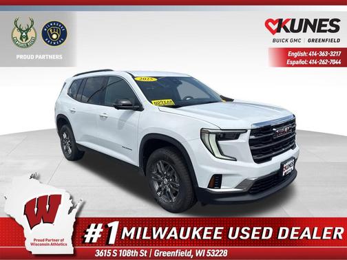 Summit White 2025 GMC Acadia FWD Elevation