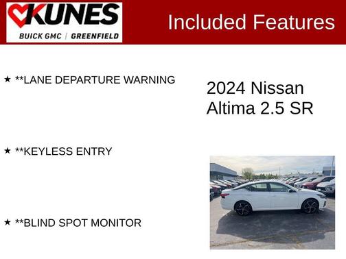 Glacier White 2024 Nissan Altima SR FWD