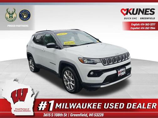 Bright White Clearcoat 2025 Jeep Compass Limited