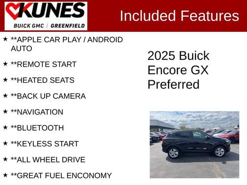 Ebony Twilight Metallic 2025 Buick Encore GX Preferred