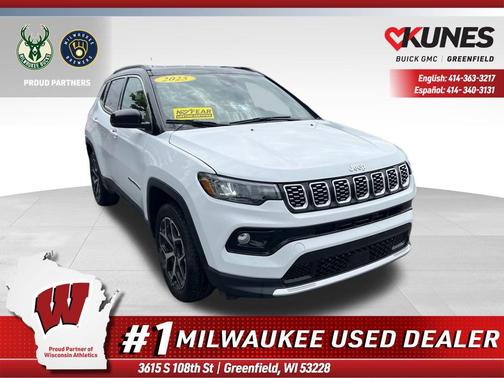 Bright White Clearcoat 2025 Jeep Compass Limited
