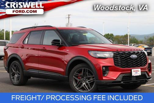 Rapid Red Metallic Tinted Clearcoat 2026 Ford Explorer ST-Line