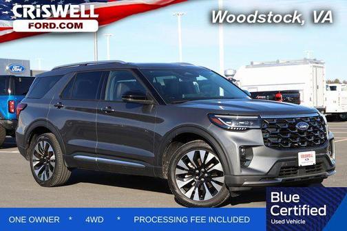 Gray Metallic 2025 Ford Explorer Platinum